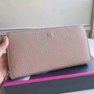 Copy 1:1 Hermes Grey Clemence Azap Zipped Wallet JM1623nF20