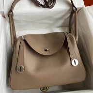 Copy 1:1 Hermes Lindy 30 Handmade Bag In Taupe Swift Calfskin JM1688OR71