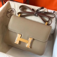 Copy AAA Hermes Constance 24 Handmade Bag In Tourterelle Epsom Leathe JM409CI68