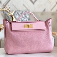 Hermes 24/24 29 Bag In Red Clemence Calfskin JM1213qx37