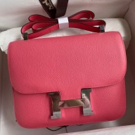 Hermes Constance 24 Handmade Bag In Rose Lipstick Epsom Calfskin JM705AM45