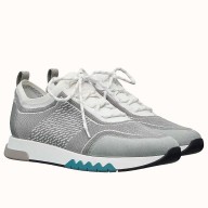 Hermes Men's Addict Sneakers In Grey Knit JM1511qx37