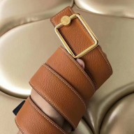 Hermes Oscar Buckle 40 MM Belt Brown Reversible Leather JM1534SV68