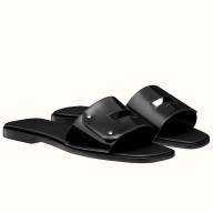 Hermes View Sandals In Black Patent leather JM1664WY31