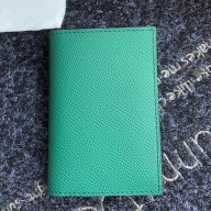 Imitation Hermes MC Euclide Card Holder In Green Epsom Leather JM1538EY41