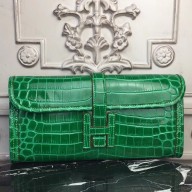 Replica Hermes Jige Elan 29 Clutch In Bambou Crocodile Leather JM1860zE83