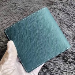 AAA Hermes Blue Jean MC Copernic Compact Wallet JM1455eP47
