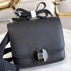 AAAAA Hermes 2002 20cm Bag In Noir Evercolor Calfskin JM657np74