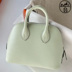 AAAAA Replica Hermes Bolide 1923 Mini Handmade Bag In Vert Fizz Chevre Mysore Leather JM1043cd87