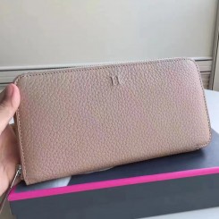 Copy 1:1 Hermes Grey Clemence Azap Zipped Wallet JM1623nF20