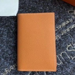 Copy 1:1 Hermes MC Euclide Card Holder In Gold Epsom Leather JM1390OR71