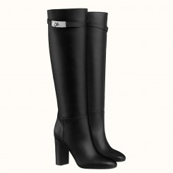 Copy Hermes Story Boots In Black Calfskin Leather JM1635ex34