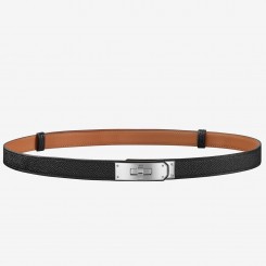 Fake AAA Hermes Kelly 18 Belt In Black Epsom Leather JM1934XW34