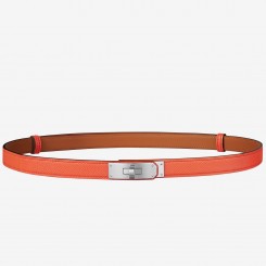 Fake Hermes Kelly 18 Belt In Orange Epsom Leather JM846GR32