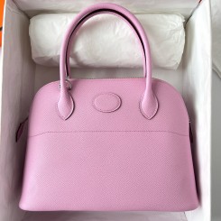 Fashion Hermes Bolide 1923 27 Handmade Bag In Mauve Sylvestre Epsom Calfskin JM1706UE80