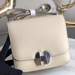 Hermes 2002 20cm Bag In Craie Evercolor Calfskin JM28aC46