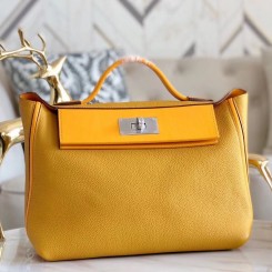Hermes 24/24 29 Bag In Curry Clemence Calfskin JM1106Xy49