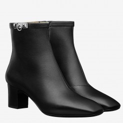 Hermes Black Calfskin Power Low Boot JM614QF99