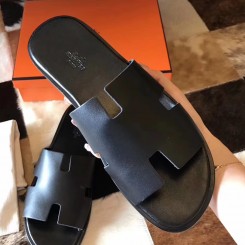 Hermes Black Swift Izmir Sandals JM1261OO68