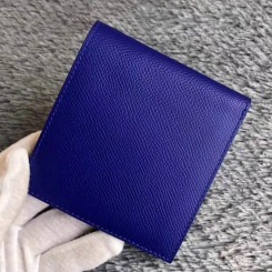 Hermes Blue Electric MC Copernic Compact Wallet JM1807bW68