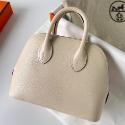 Hermes Bolide 1923 Mini Handmade Bag In Nata Chevre Mysore Leather JM1260Yn66