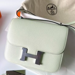 Hermes Constance 1-18 Mirror Bag In Vert Fizz Epsom Calfskin JM1721hT91