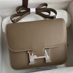 Hermes Constance 24 Handmade Bag In Taupe Epsom Calfskin JM1684vA83