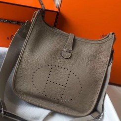 Hermes Evelyne III 29 PM Bag In Tourterelle Clemence Leather JM1225Mv33