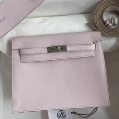 Hermes Kelly Danse II Bag In Mauve Pale Evercolor Calfskin JM857jq27