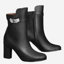 Hermes Noir Joueuse Ankle Boots JM73Lp50