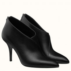 Hermes Virginia Ankle Boot In Black Leather JM1292QX19