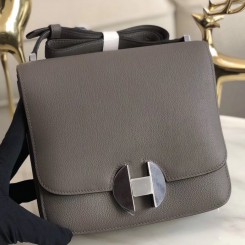 Imitation Hermes 2002 20cm Bag In Etain Evercolor Calfskin JM953bO20