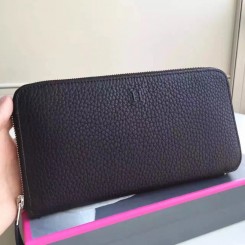 Imitation Hermes Black Clemence Azap Zipped Wallet JM1471qe74