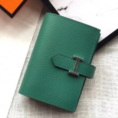 Replica 1:1 Hermes Bearn Mini Wallet In Vert Vertigo Epsom Leather JM1592tX63