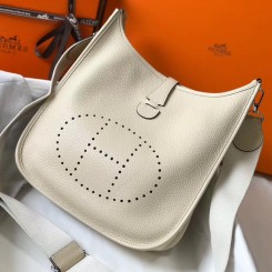 Replica 1:1 Hermes Evelyne III 29 PM Bag In Craie Clemence Leather JM1890tX63