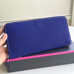 Replica Hermes Blue Electric Clemence Azap Zipped Wallet JM1254yF79