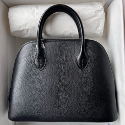 Replica Hermes Bolide 1923 25 Handmade Bag In Black Chevre Mysore Leather JM1760UD97
