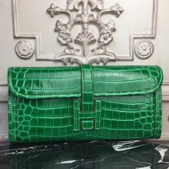 Replica Hermes Jige Elan 29 Clutch In Bambou Crocodile Leather JM1860zE83