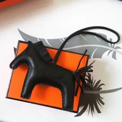 Replica Hermes So Black Rodeo Horse Bag Charm JM1655dK58