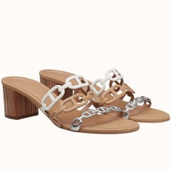 Replica Hermes Tandem Sandals In Multicolour Lambskin JM449ec82