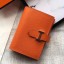 AAA Hermes Bearn Mini Wallet In Orange Epsom Leather JM638sH79