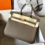 AAA Hermes Birkin 25 Handmade Bag In Taupe Swift Leather JM2051eP47