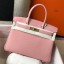 AAA Imitation Hermes Birkin 30cm Bag In Pink Clemence Leather GHW JM1581iE46