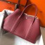 AAA Imitation Hermes Garden Party 30 Bag In Bordeaux Taurillon Leather JM1283iE46