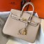 AAAAA Hermes Birkin 25cm Bag In Beige Clemence Leather GHW JM61np74