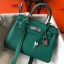 Best Imitation Hermes Kelly 20cm Bag In Vert Vertigo Clemence Leather PHW JM113oc92