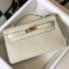 Best Quality Hermes Kelly Pochette Bag In White Epsom Leather JM1796nV25