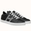 Best Quality Hermes Men's Avantage Sneakers In Black Calfskin JM902nV25