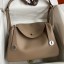 Copy 1:1 Hermes Lindy 30 Handmade Bag In Taupe Swift Calfskin JM1688OR71