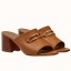 Copy Hermes Camilla Mules 60MM In Brown Calfskin JM443ex34